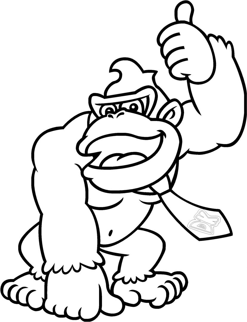 Dibujo del gorila Donkey Kong
