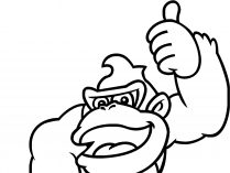 Dibujo del gorila Donkey Kong